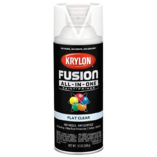 Krylon Fusion K02729007 All-In-1 Spray Paint for Indoor/Outdoor Use, Satin Clear