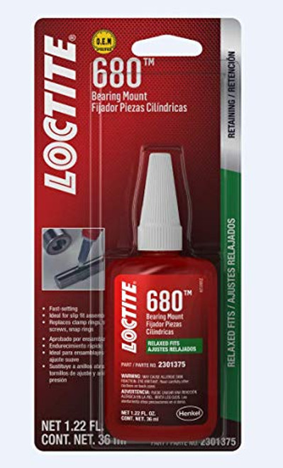 حامل محمل عالي القوة Loctite 2301375 680 لنوبات مريحة، زجاجة سعة 36 مل