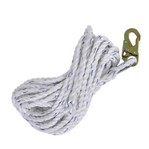 PeakWorks V84084100 White Standard Vertical Lifeline - 100 ft Length