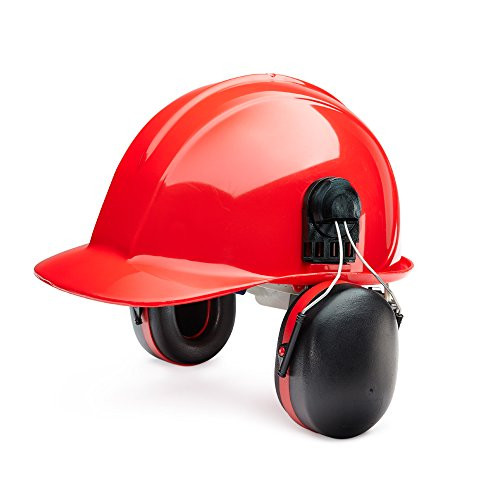 Sellstrom s23409 protetores auriculares de segurança montados com tampa com cancelamento de ruído, 28db nrr