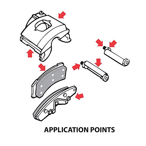 AGS Company BK8 SilGlyde 8 oz Tube Silicone Based Brake Assembly