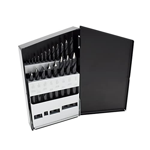 Astro Pneumatic 21 Piece TurboStep HSS Drill Bit Set 1/16 to 3/8 Inch (TS21)