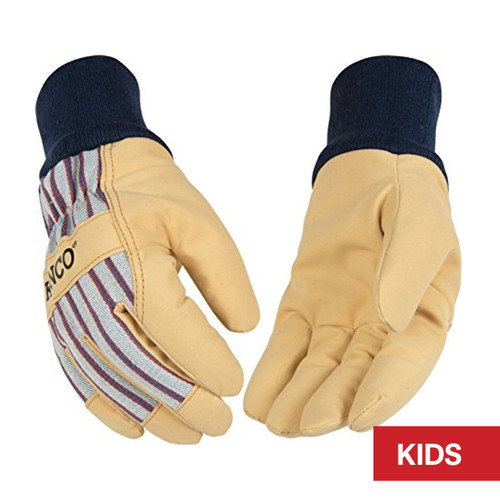 Kinco Kids Cold Weather Glove with Knit Wrist - Child's Small (1927KW-KS)