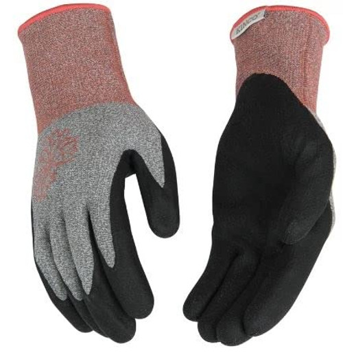 Kinco 1797W-S Women's Heather Gray 15-Gauge Nylon-Spandex Blend Knit Shell Work Gloves, Small