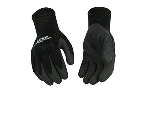 Kinco 1790-XL Warm Grip Thermal Knit Shell & Latex Palm Black/Gray