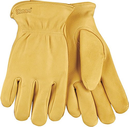 Kinco 90-M International 044164 Unlined Grain Deerskin Driver Glove, Medium