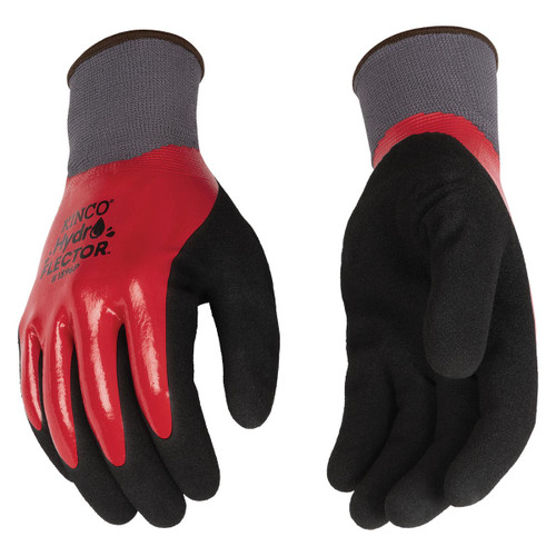 Kinco 1896P-L HydroFlector Waterproof Polyester Knit Shell Double-Coated Nitrile