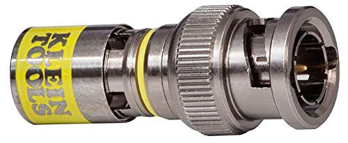 Klein VDV813-613 Connecteur BNC pour câbles coaxiaux RG6/6Q, compression universelle