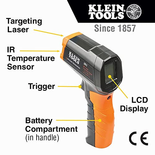 General Tools TS05 ToolSmart BlueTooth Connected Laser Temperature Gun,  Thermal Detector, Digital Infrared Thermometer