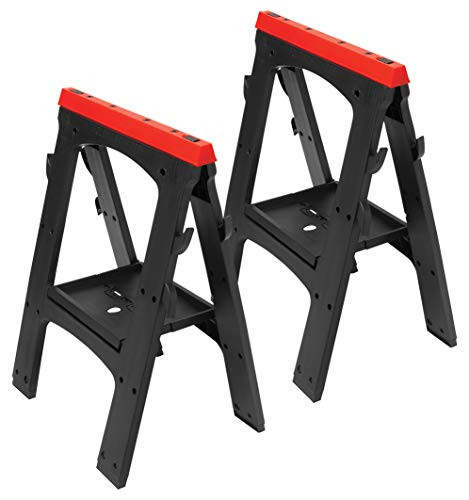 Performance Tool W54009 Heavy Duty Plastic Sawhorse Kit (450 lb, 900 lbs Total)