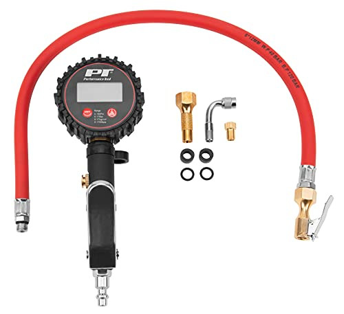 Performance Tool M526 HD Digital Tire Inflator w/ Pressure Gauge Kit, 0-150 PSI