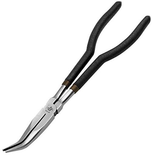 Performance Tool W1045 11-Inch Long Reach 45-Degree Bent Long Nose Pliers