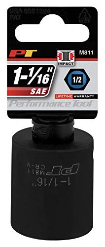Performance Tool M811 1/2" Dr. 1-1/16" 6-Point Impact Socket