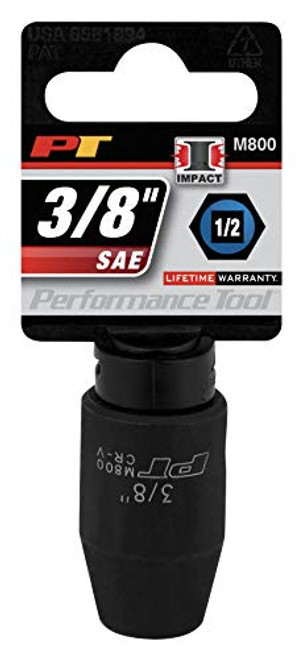 Performance Tool M800 1/2 Dr. 3/8 6-Point Impact Socket