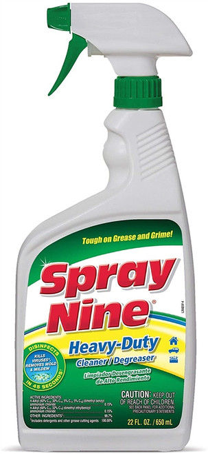 Permatex 26825 Spray Nine bottle against grease stain