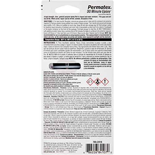 Permatex 84101 Permapoxy 5-Minute General Purpose Epoxy