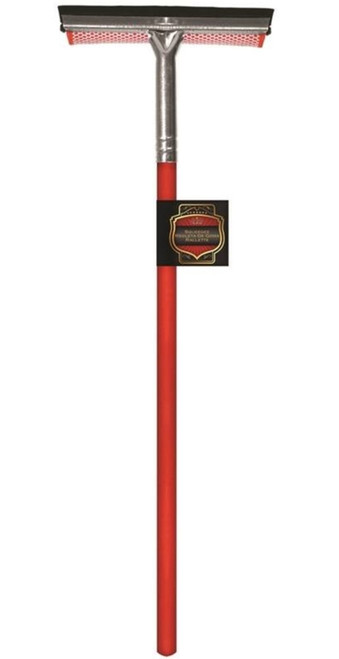 S.M. Arnold 25-621 Squeegee Sponge, Nylon/Rubber Blade, Wood Handle, Red