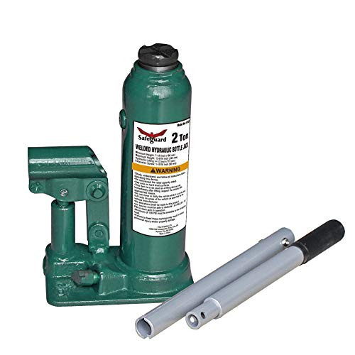 Safeguard 61020 Welded Inline Bottle Jack, Steel, 2 Ton Capacity