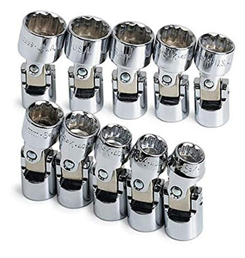 SK Tools 3911 10 Piece 3/8-Inch Drive 12 Point Flex Socket Set