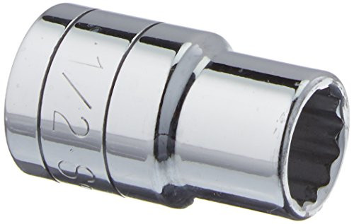 SK Tools 40216 1/2 in. Drive 12-Point Fractional Standard Chrome Socket - 1/2 in