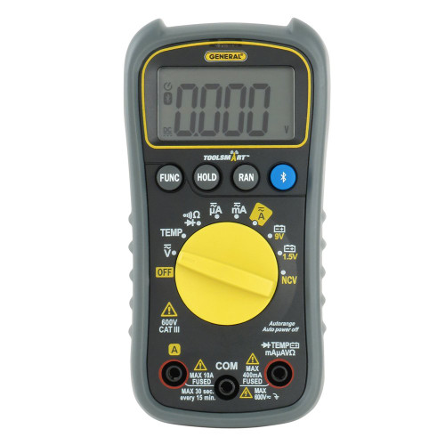 General Tools TS04 جهاز قياس رقمي متعدد متصل بالبلوتوث، نطاق تلقائي