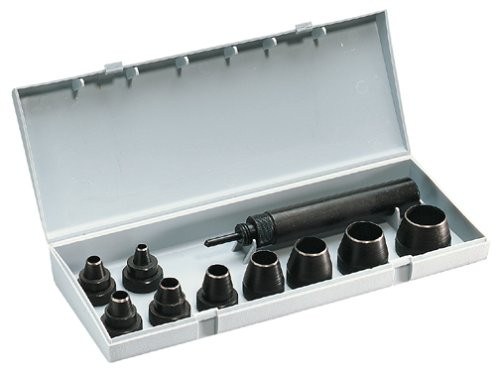 General Tools S1274 Professional Gasket Punch Set, 10 Piece Set , Black