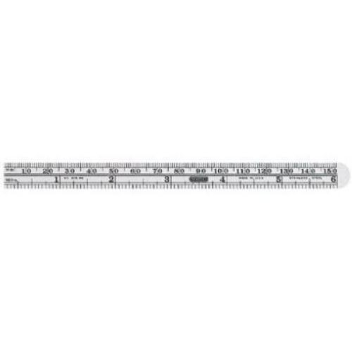 General Tools 6x15/32" Flexible Steel Ruler (305ME)