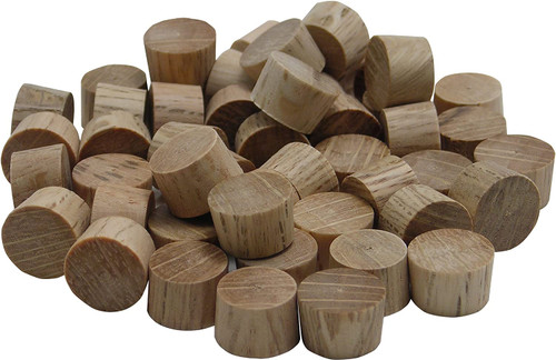 General Tools 3/8 In. Oak Round Head Plugs, 50-pack (314038)
