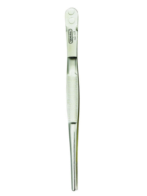 General Tools 403 Blunt Serrated Point Industrial Tweezers