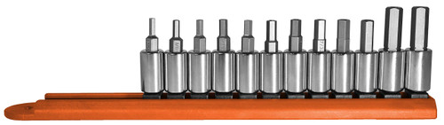 Mayhew 12-Pieces SAE/MM Tamper Hex Socket Bit Set (16021)