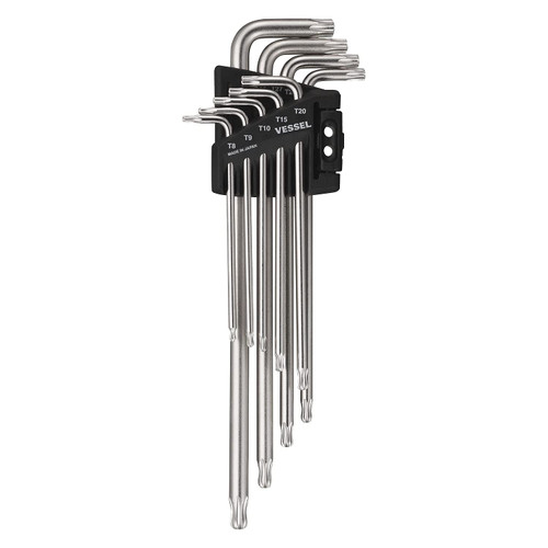 Vessel Ball End TORX L-Key Wrench 9 Pc Set (8509BTXU)