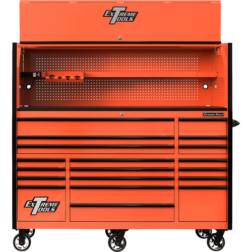Extreme Orange 72" Hutch/19Drawer Ca. Combo (RX723020HROK) JB Tools