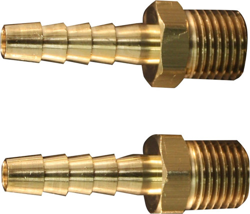 קצה צינור Milton s600 1/4id 1/4npt פליז 2pk.