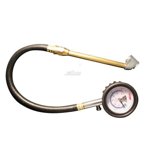 Milton S935 Medidor de neumáticos con dial de mandril de doble cabeza 0-60 PSI (paquete de 4 piezas)