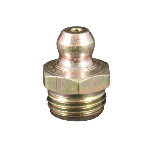 Milton S3229 Grease Fitting M10 x 1, Straight, OAL 16mm max, 5-pk