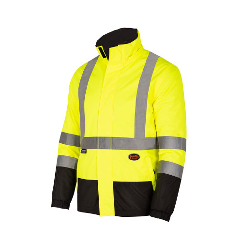 Pioneer Safety v1140460u-3xl veste de sécurité réversible - jaune haute visibilité / noir