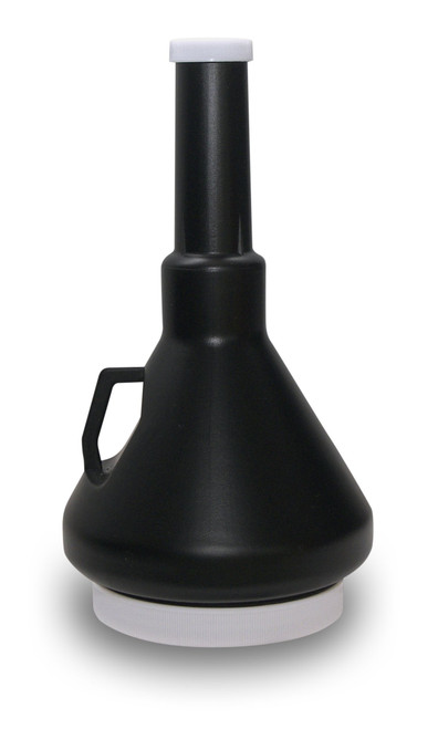 Wirthco 32125 1 1/3-Qt Double Capped Funnel - Black (11" Length)