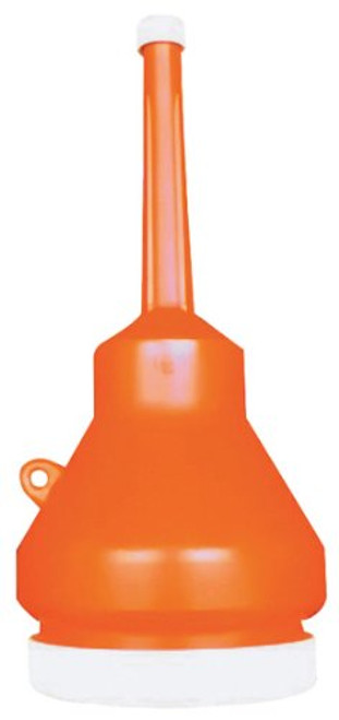 Wirthco 32105 B-692B Orange Capped Funnel - 1 Pint Capacity