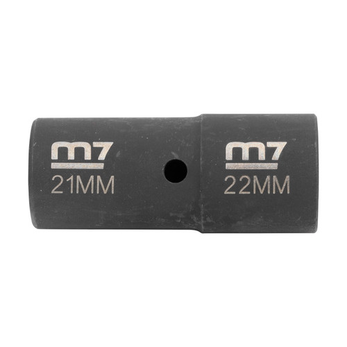 Soquete articulado M7 de 21 mm e 22 mm de 6 pontos para chave de impacto pneumática de 1/2" (m7-ma412m2122)