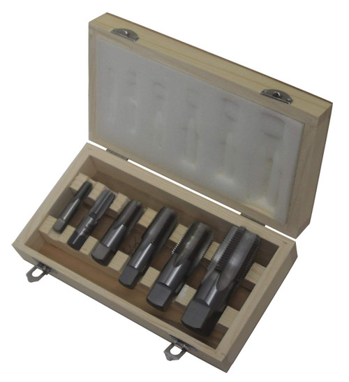 Ensemble de robinets pour tuyaux NPT en acier au carbone Drill America, 6 pièces, 1/8" - 1" (dwtpt1/8-1set)