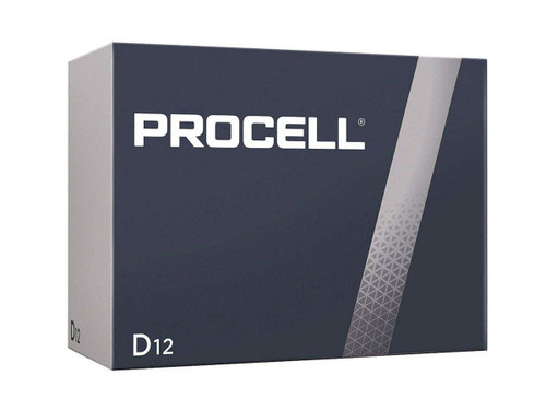 بطارية Duracell 1.5 فولت D12 بروسيل قلوية ثاني أكسيد المنغنيز، 12 قطعة (pc1300)