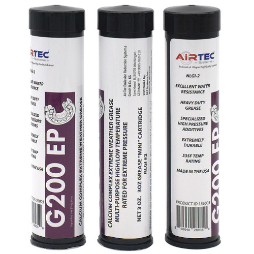 Graxa LockNLube AirTec G200 EP - tubos de graxa de 3 onças (3 PACK) (G200EP-3)