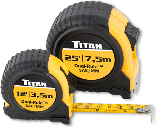Titan Tools 2 pc. Combo Dual Rule Tape Measure Set (10903)