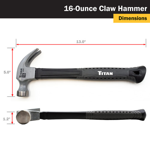 Performance Tool W1076 Klauenhammer mit Holzgriff, 16 oz.