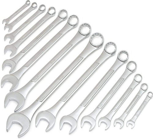 Titan Tools 14 ud. 12 puntos. Juego de llaves combinadas para panel elevado SAE (17329)