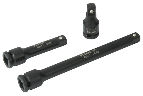Titan Tools 3pc 3/8" Drive Impact Extension Bar Set (48140)