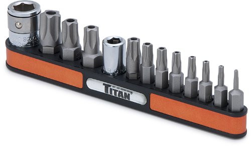 Titan Tools 13 pc. Tamper Resistant 5-Lobe Star Bit Socket Set (16137)