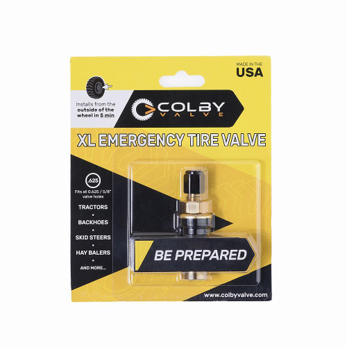 LockNLube Colby Valve XL Emergency Tire Valve (1 Yellow) (CV-XV1)