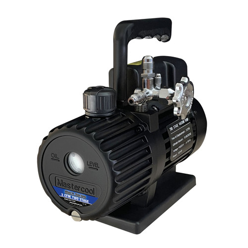 Mastercool Black Series 3 CFM Vacuum Pump Two Stage (90063-2V-110-BL)