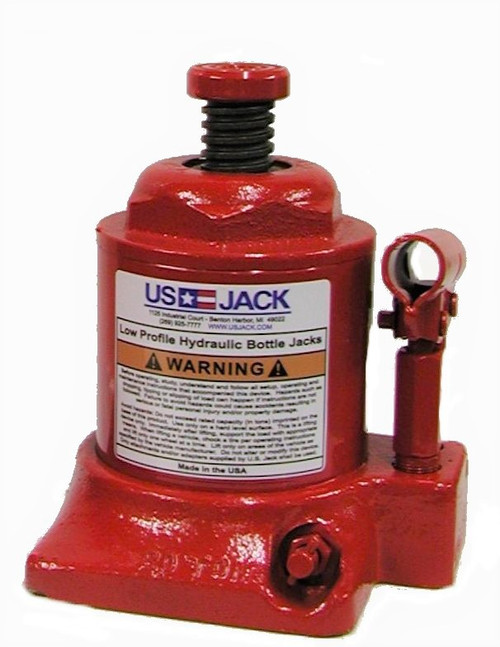 Us jack bouteille hydraulique à profil court/bas/cric à main 20 tonnes (d-51126-5)